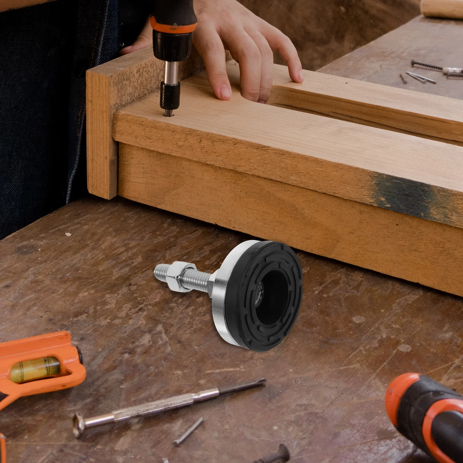 2 قطعة الثقيلة قابل للتعديل الفولاذ المقاوم للصدأ أقدام التسوية أرجل قطع الأثاث المضادة للانزلاق التسوية للآلات أقدام التسوية الثقيلة #4