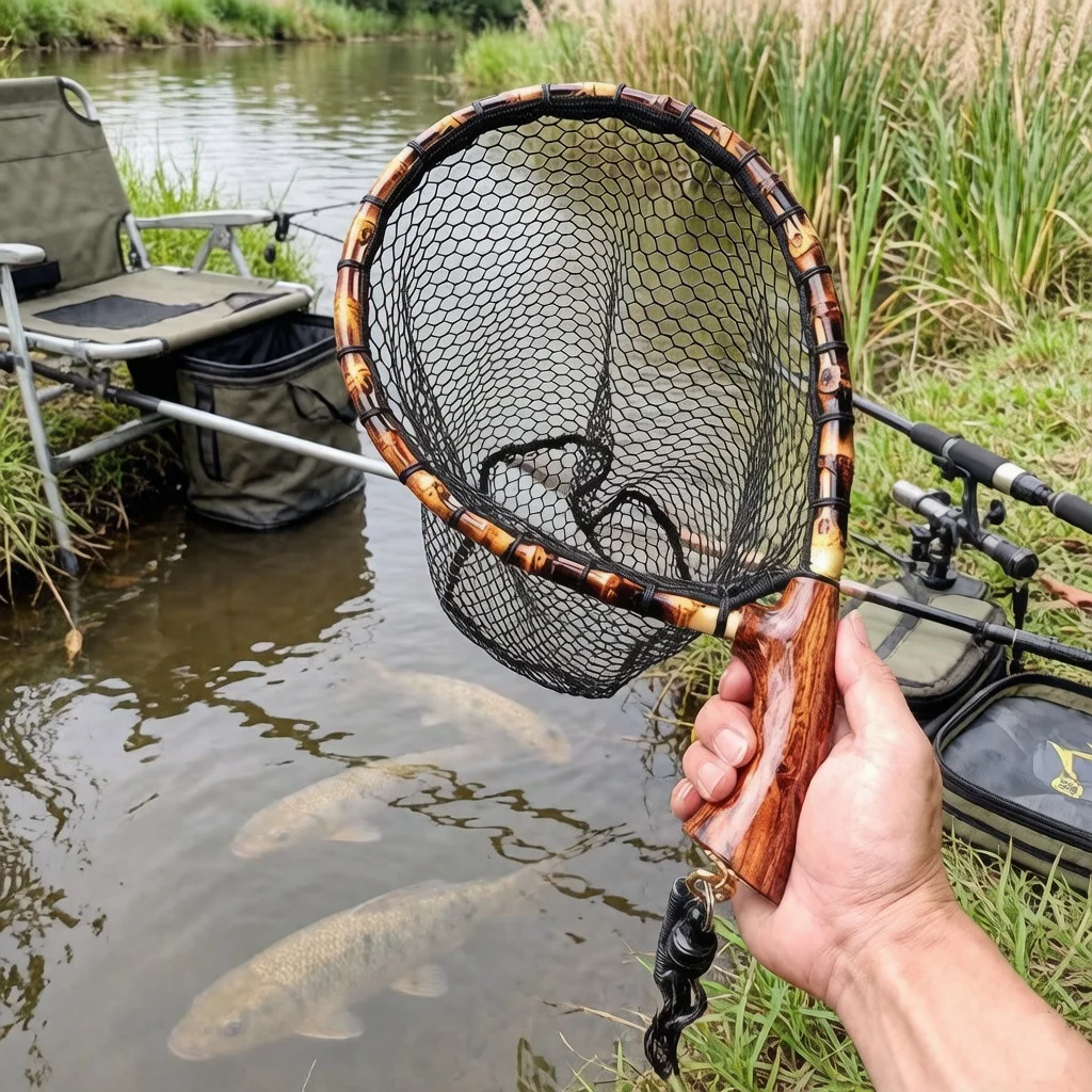 new-handmade-ultra-light-fishing-net-stream-brother-fly-fishing-net-portable-easy-to-carry-large-mesh-fishing-net-for-outdoor