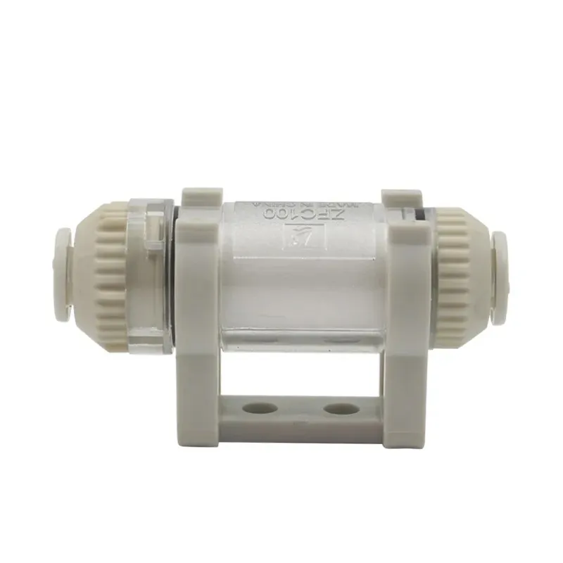 ZFC Pipeline Type Air Pneumatic Vacuum Ejector Filter AZFC200 100 -06B -08B In Line Removable Fiber Element For Air Suction Cup