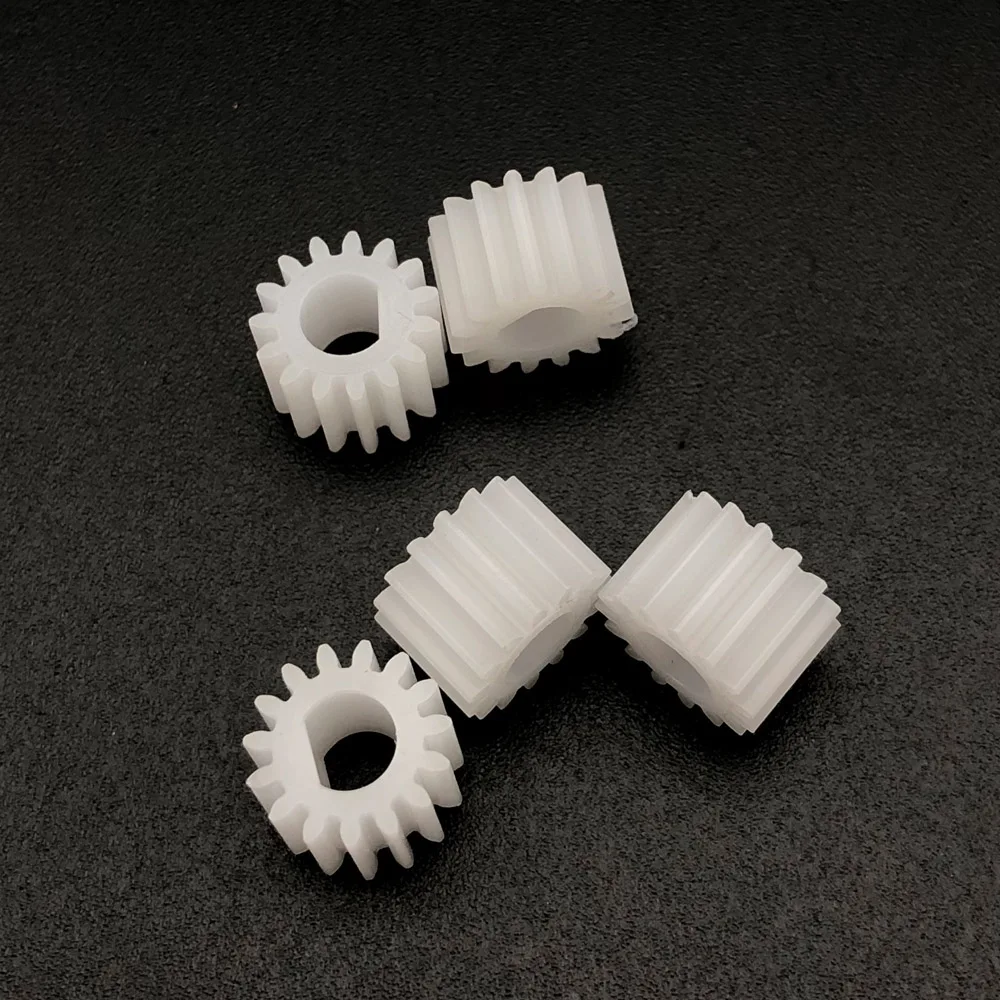 20Pcs 0.5M 15T D 모양 스핀들 플라스틱 스퍼 기어 0.5 모듈러스 보어 홀 조리개 3.95MM 4MM D-샤프트 D-모터 154D 6MMX8.5MM