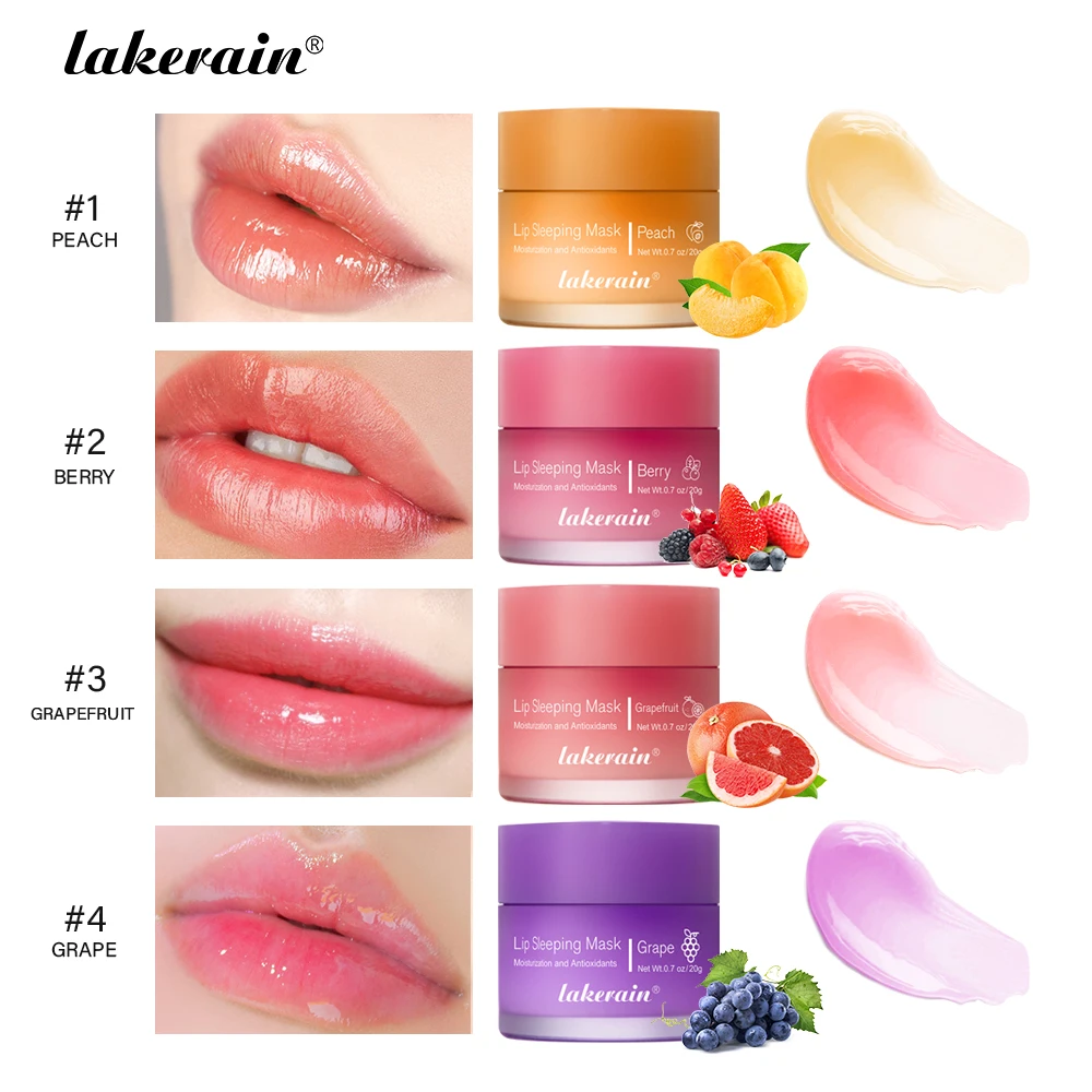 Sleeping Lip Mask Night Lips Care Maintenance Fades Lip Lines Relieves Lipitis Moisturizing Nourish Lip Care Products 20g