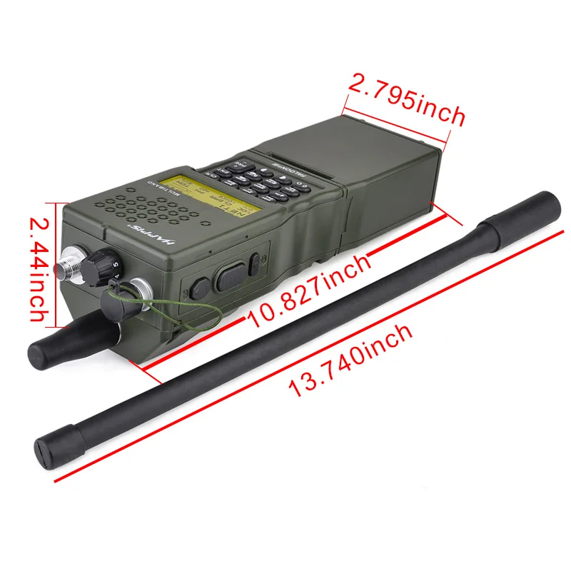 WADSN Tattico AN/PRC-152 Custodia per radio fittizia Caccia Wargame Outdoor Prc 152 VRC-110 Talkie Walkie Modello con borsa Raido