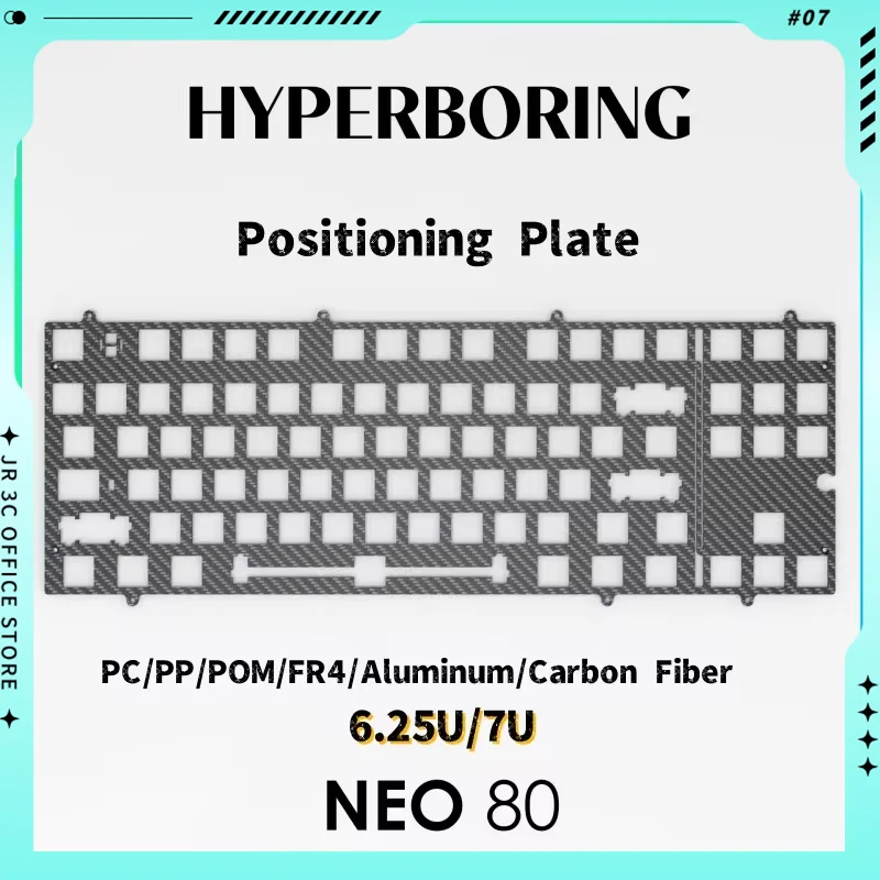 Neo80 Keyboard Plate Satellite Axis Pc Pp Pom Fr4 Aluminum Carbon Fiber (For Plate-Mounted And Pcb-Mounted Type Stabilizer)