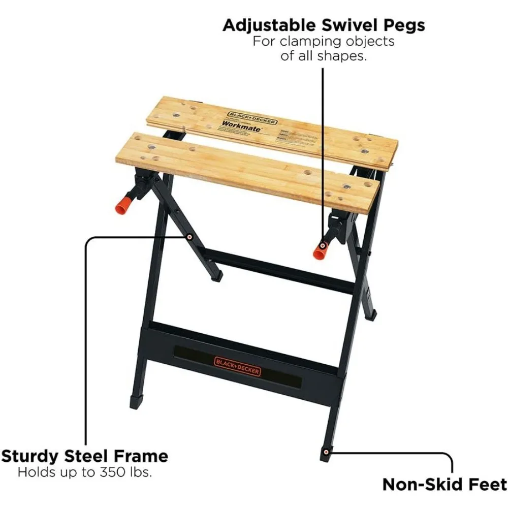 Black and Decker Workmate bancada portátil, 350-Libra Capacidade, WM125