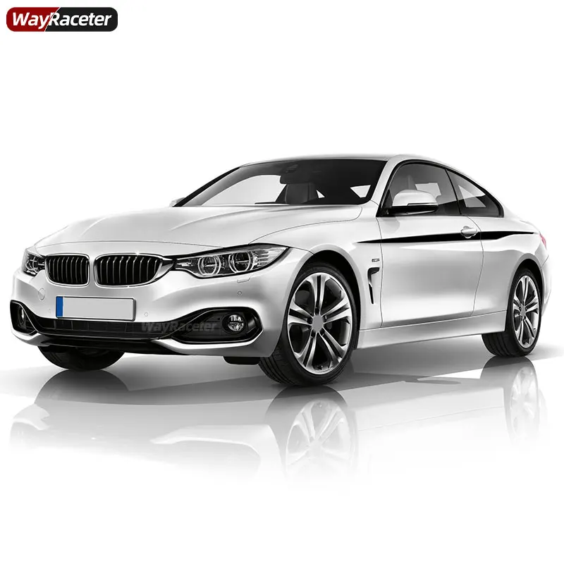 2 Pcs Door Side Upper Stripe Sticker Carbon Fiber Waist Line M Performance Decal For BMW 4 Series F32 F33 M4 F82 F83 420 435