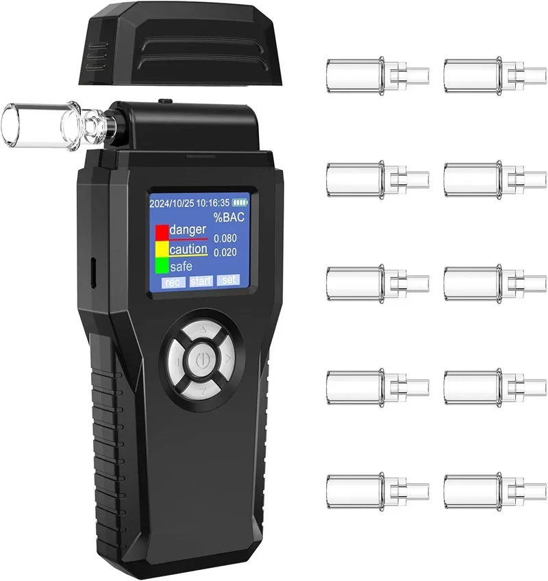 

Advanced Precision Personal Use Alcohol Meter Breathalyzer High-Accuracy BAC Alcohol Tester for Safe Driving