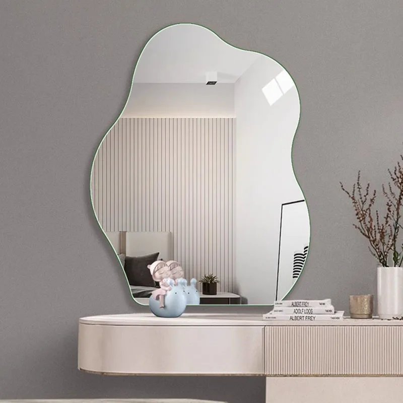 

Irregular Decorative Mirrors Glass Luxury Living Room Nordic Girls Decorative Mirrors Large Makeup Espelho Home Decoration