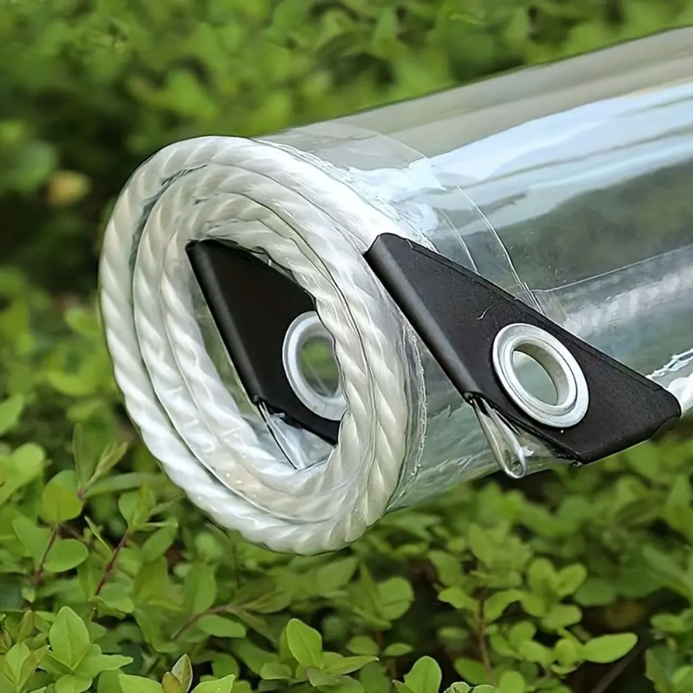 High-Transparency PVC Waterproof Tarpaulin Thickened Puncture Resistant Transparent PVC Tarpaulin Lasting Freeze Resistant