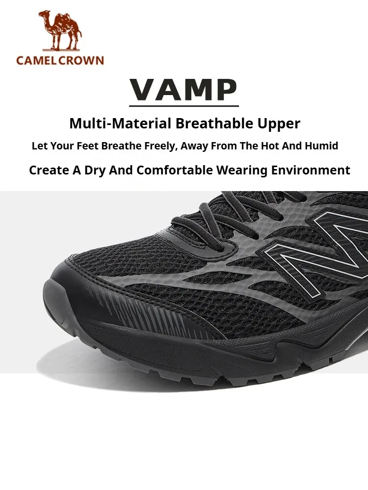 CAMEL CROWN FLARE Running Shoes for Men 2026 New Breathable Lightweight Shock-Absorbing Sneakers Casual Outdoor Jogging Trainers