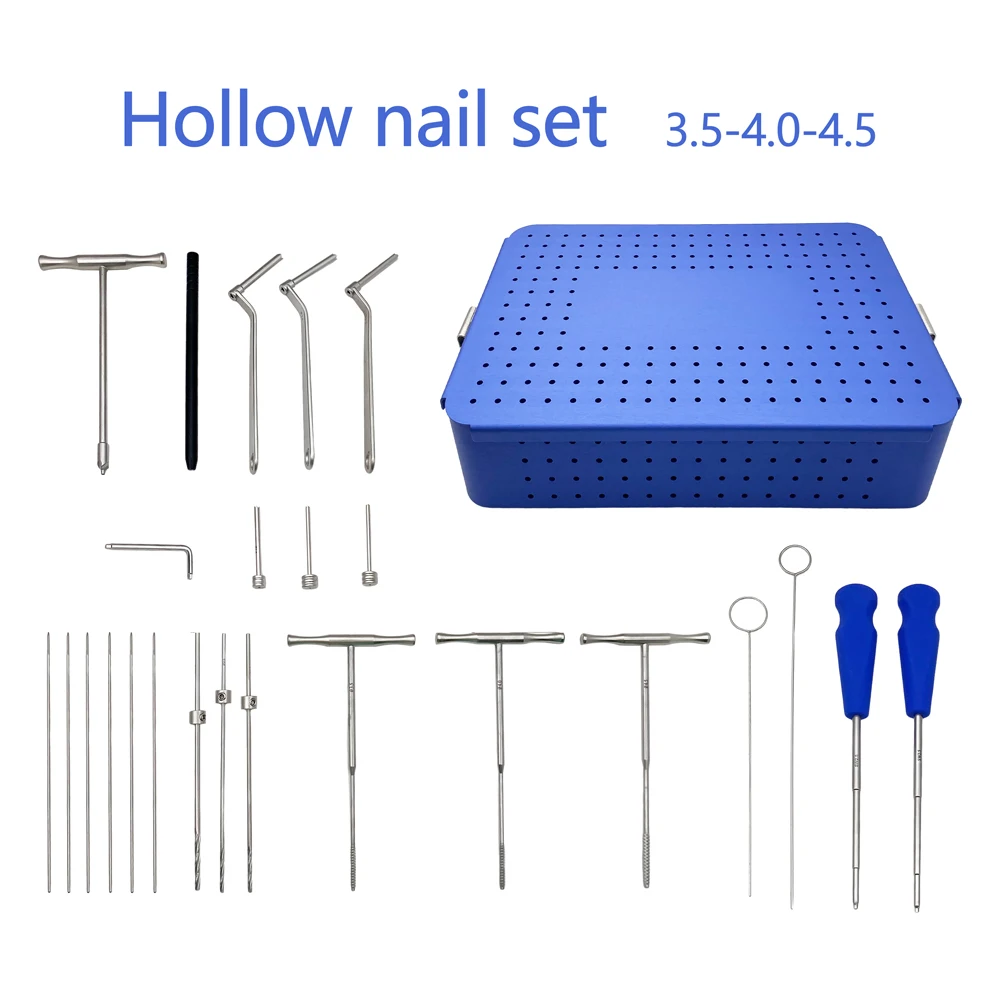Cannulated Screw Instrument Set with Sterilization Box 3.5/4.0/4.5mm Orthopedic Surgical Instrument Reusable