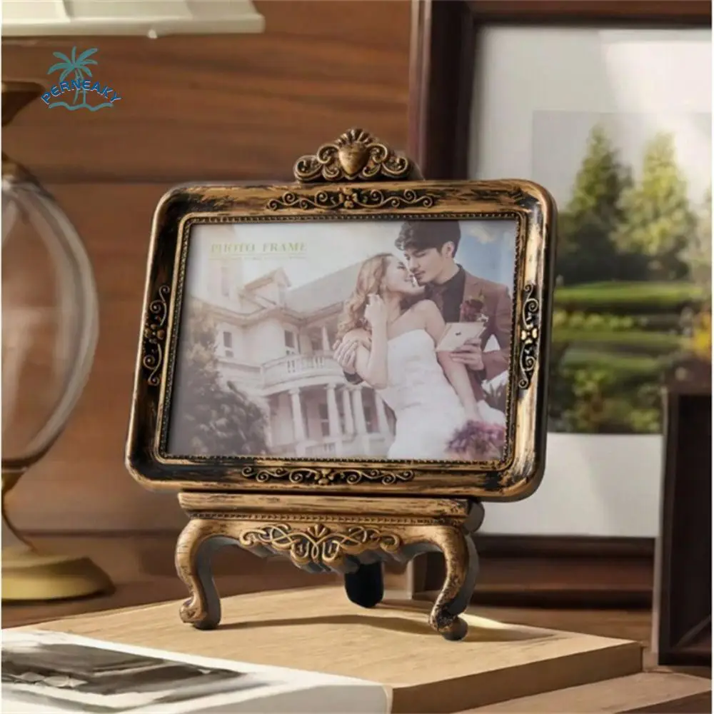 

Desktop Ornament 7 Inch Photo Frame Creative Retro Picture Frame Fashion Simple DIY Display Frame Gift