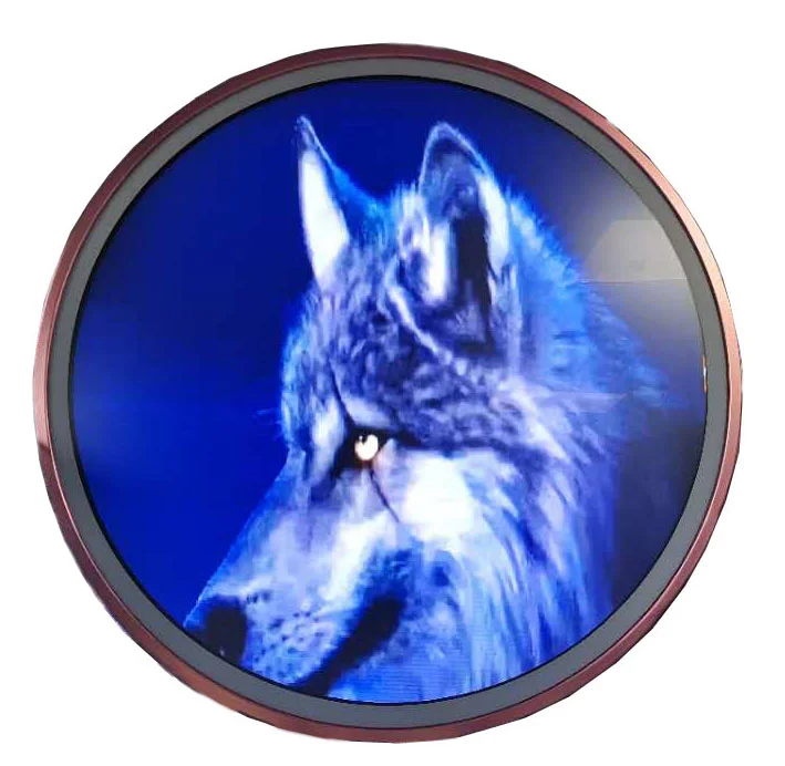 Round Monitor Circular Lcd Screen Modules Round HD LCD player advertising playing equipment Double Sided Digital Signage