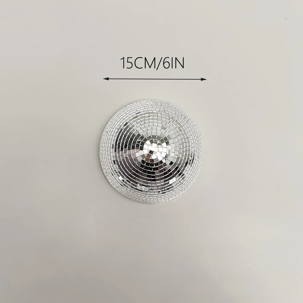 Muur Discobal Gespiegelde Ontwerpen Metallic Home Decor Spiegel Bal Decoratie Voor Bruiloft Discobal Halve Cirkel Thuis Muur Art
