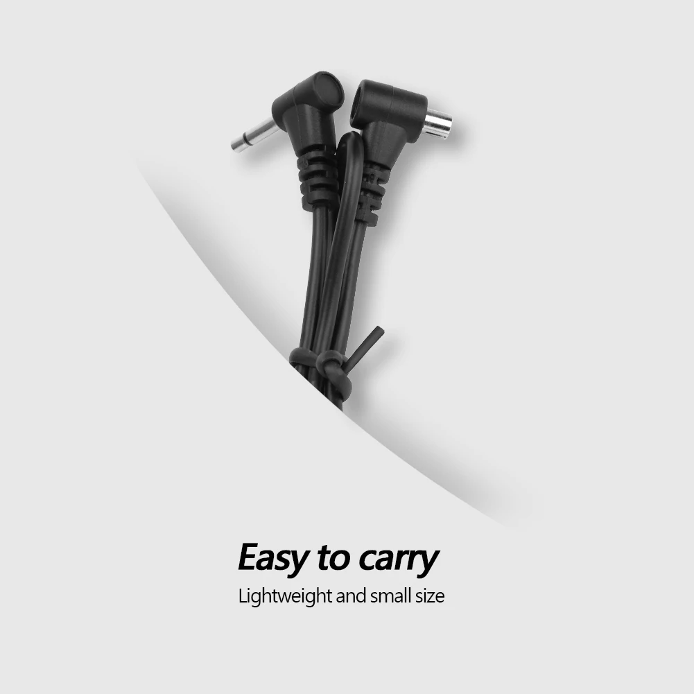 12-Inch/30CM Lightweight Flash PC Sync Cord 2.5mm Plug to Male PC Sync Cable Flash PC Cord