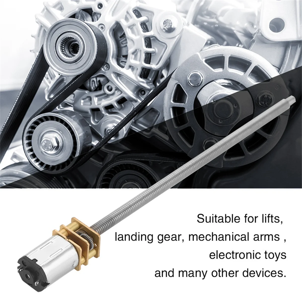 

ABNJ ZK30 DC 12V N20 Reduction Motor with Long Output Shaft X 100mm (12V 600RPM)