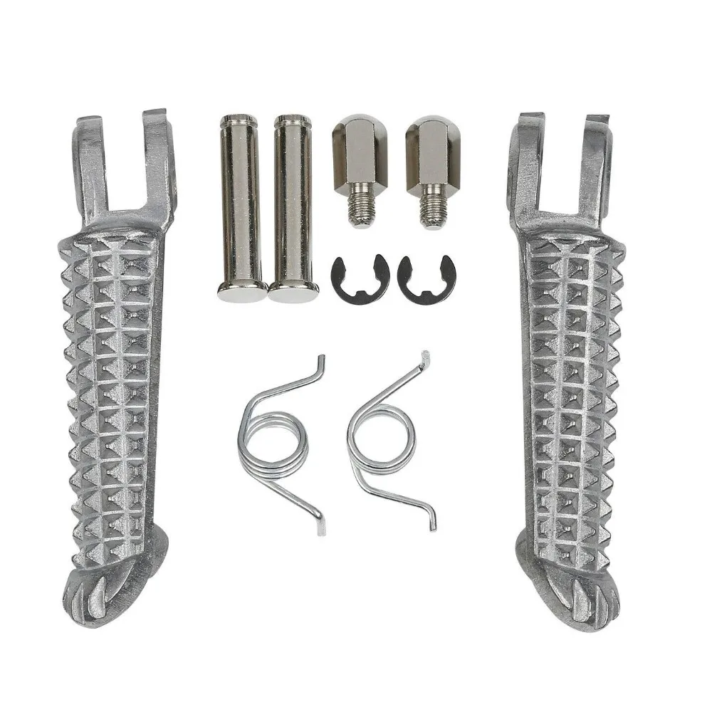 Motocicleta Frente Footests para Yamaha, Preto e Chrome Sider, Fits para YAMAHA YZF R6 1999-2012 2000 YZF R1 1998-2014 R6S 2003-2009