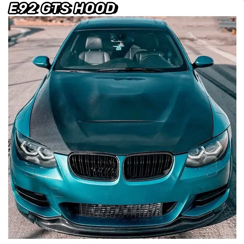 MRD Carbon Hood For  E92 GTS style 3 Series 2005-2008 engine cover Carbon Fiber Car Hood Bonnet Cover