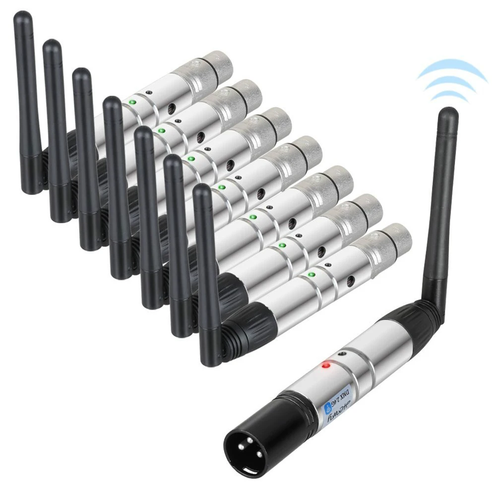 DMX512 Transceiver 2.4G XLR DJ Bar Lighting DMX Controller Console Disco Stage PAR Party Light Wireless Transmitter Receiver