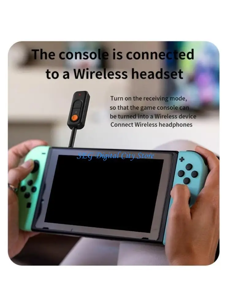 

U75B Auditory Transmitter Receiver 3.5MM Hifi Stereo Music Wireless Adapter BT5.4