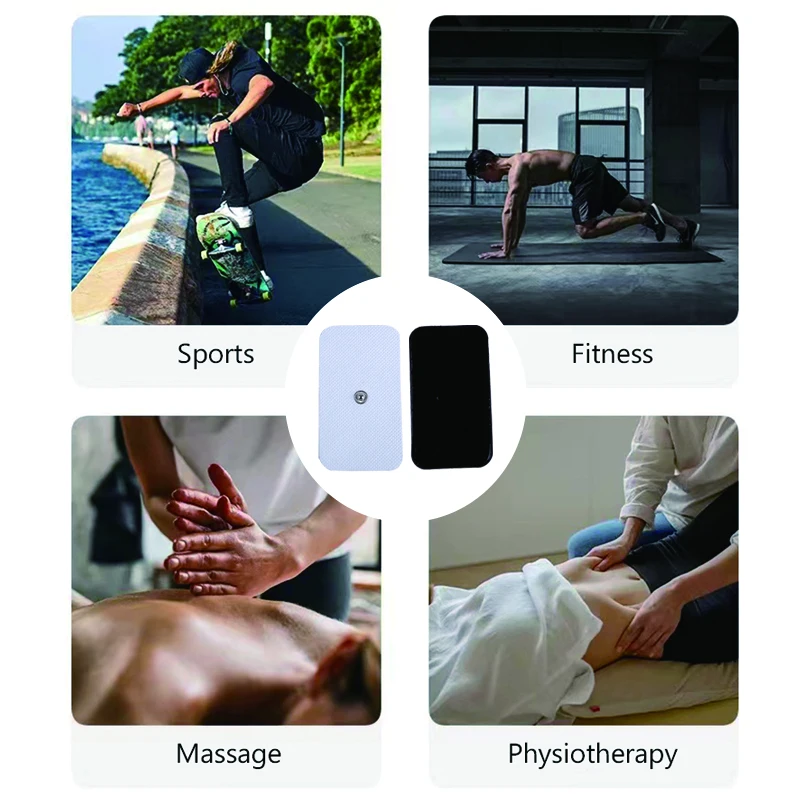 EMS Self Adhesive Pulse Gel Electrode Pads for Acupuncture Digital Therapy Machine Electrodes Sticker Muscle Relax Healthy Care