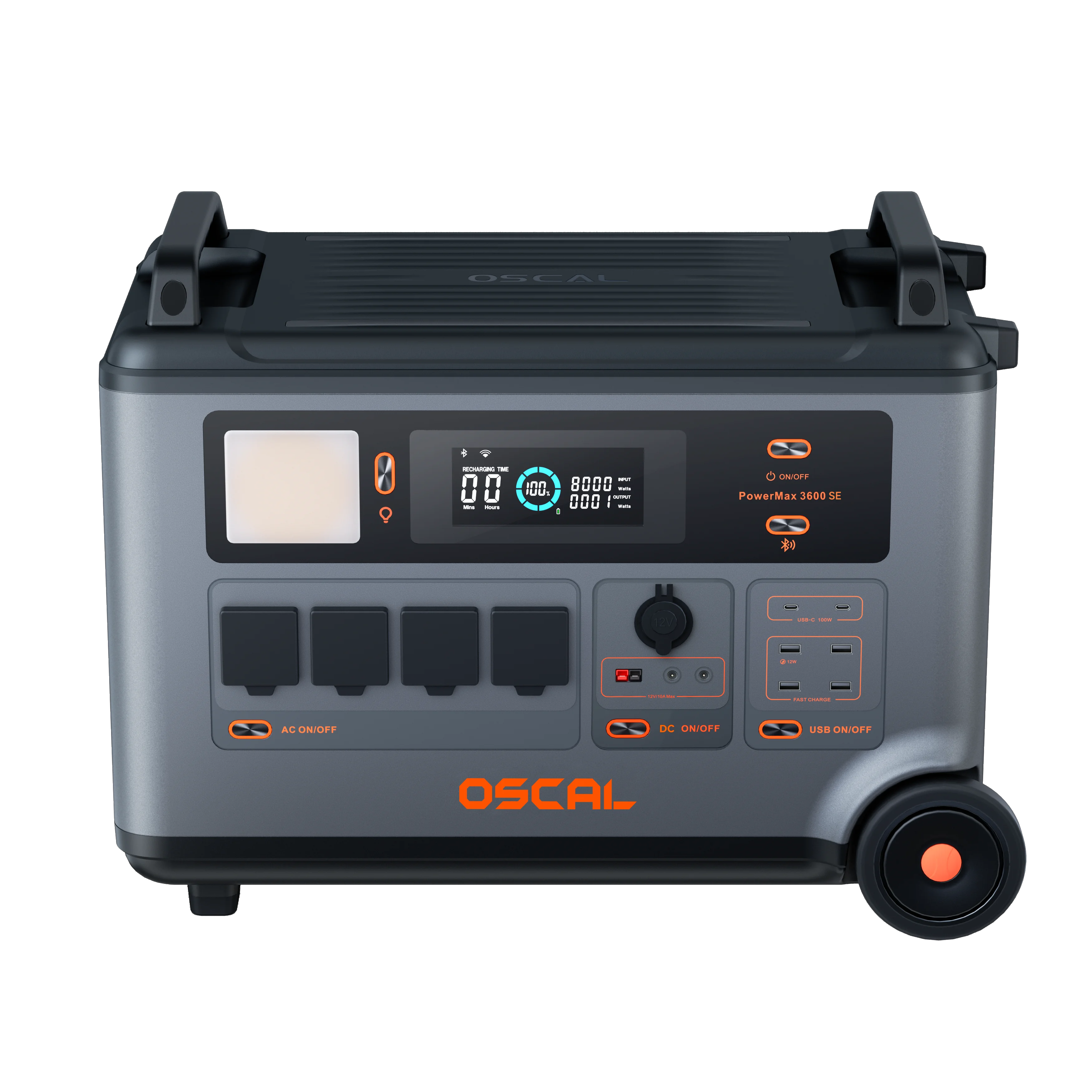 OSCAL Estación de Energía 3600Wh – Batería LiFePO4 portátil para pesca - imagen 5