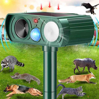 Animal Repeller Ultrasonic Solar Power Outdoor Pest Cat Mice Sensor Pir Portable Repeller For Summer Home Garden Supplies