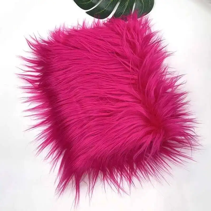 Nepbont stof 46 kleuren 160x50cm 8cm zachte lange pluche handgemaakte pop/kleding Shaggy stof