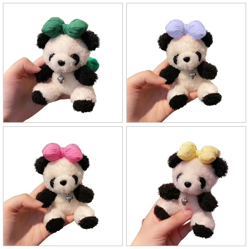 Panda Plush Car Keychain Lovely & Eye-catching Decoration for Your Vehicles