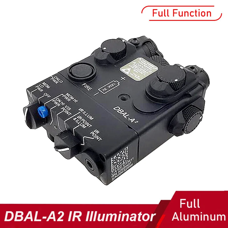 

Полнофункциональный ИК-осветитель DBAL Инфракрасный лазер с видимым красным лазером для охотничьей винтовки с дистанционным переключателем Алюминиевый корпус