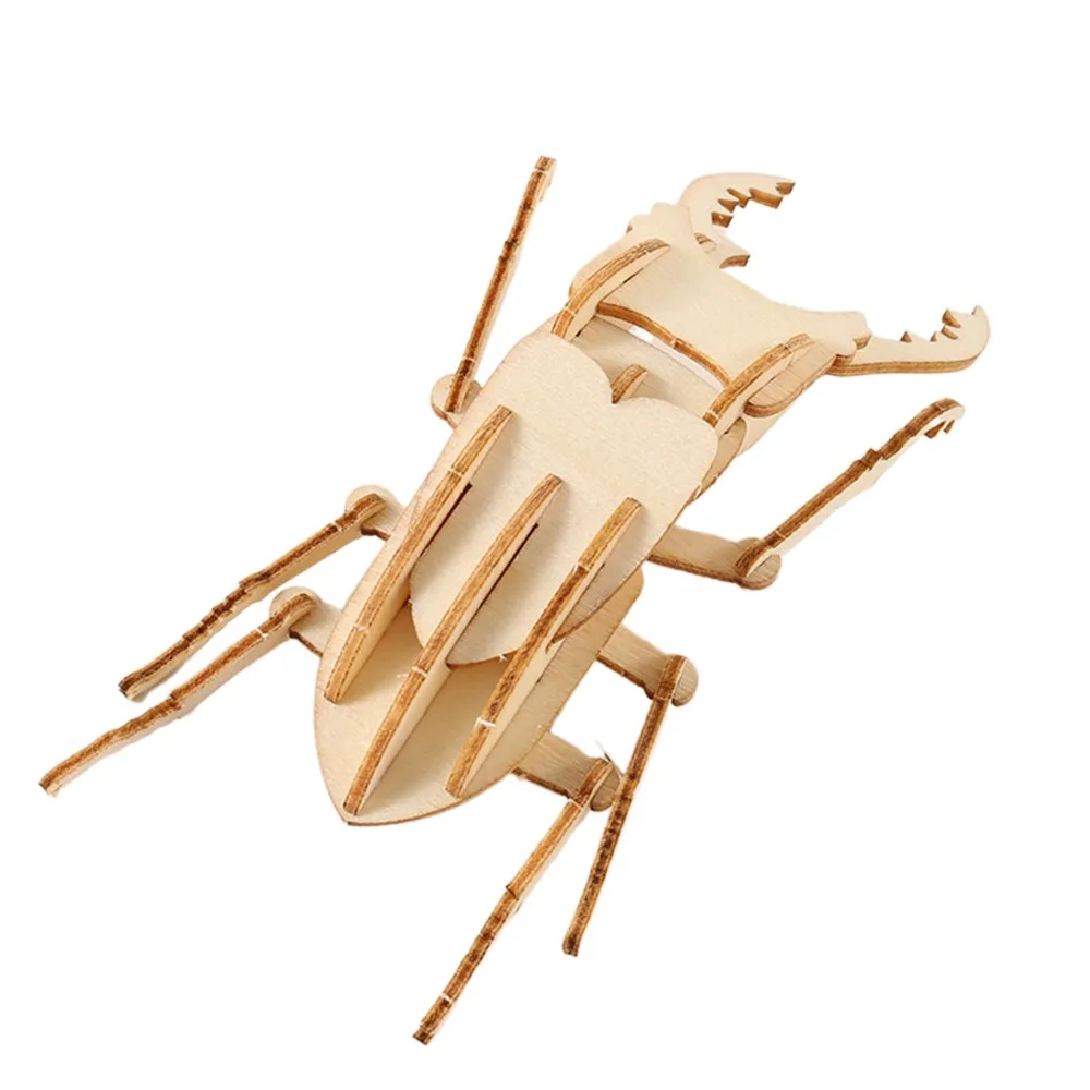 

New 3D Puzzles Puzzle Set Insect Animal Wooden Models High Difficulty Puzzles Wood Building Kits for