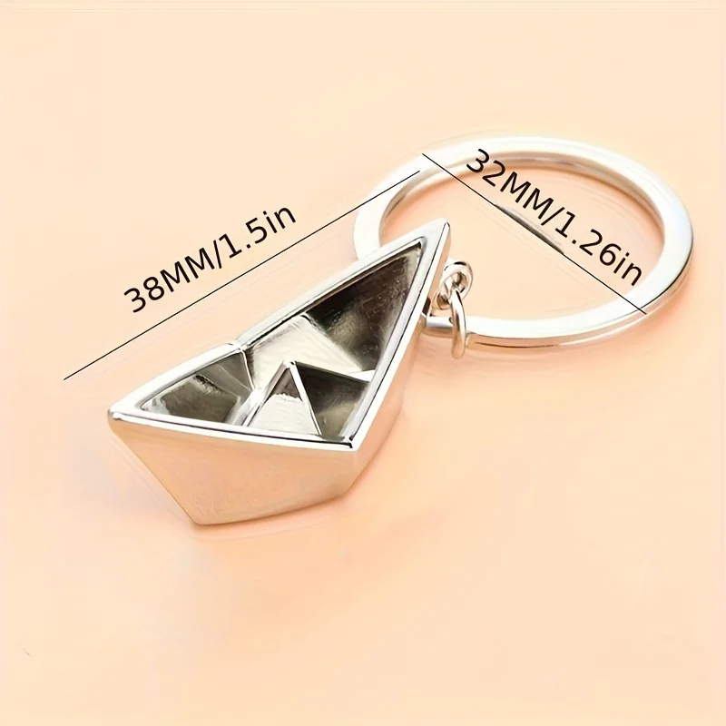 1 قطعة قلادة سلسلة المفاتيح قارب صغير ، سلسلة المفاتيح الإبداعية الديكور لمفاتيح السيارة ، حقائب الظهر ، المحافظ