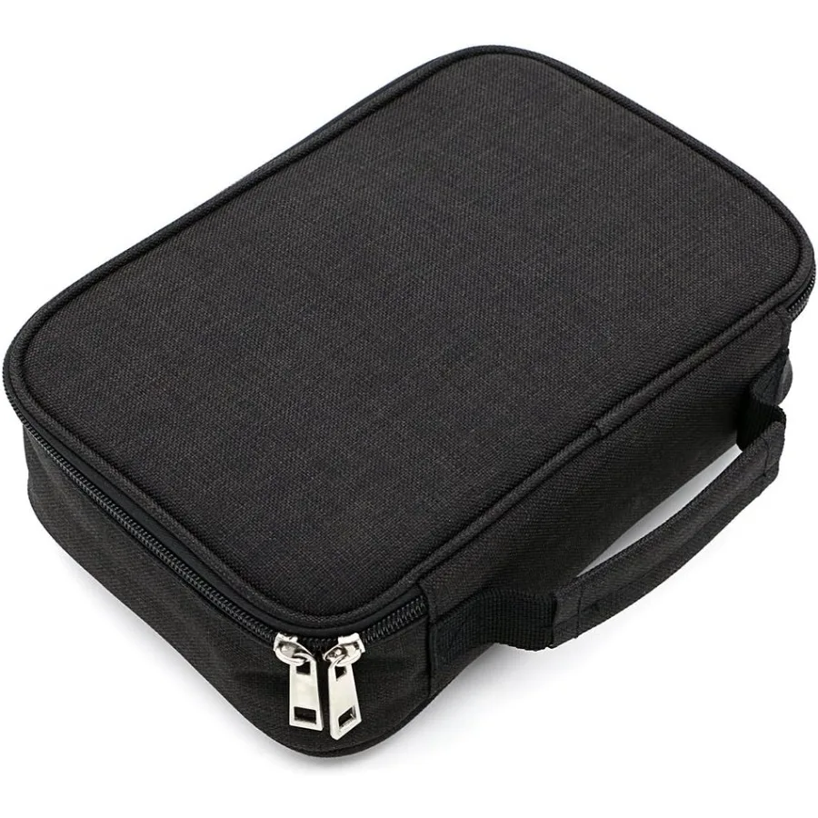 BTSKY Borsa per cancelleria con cerniera di grande capacità con motivo - Custodia multifunzionale per organizer per cancelleria con 36 grandi elastici