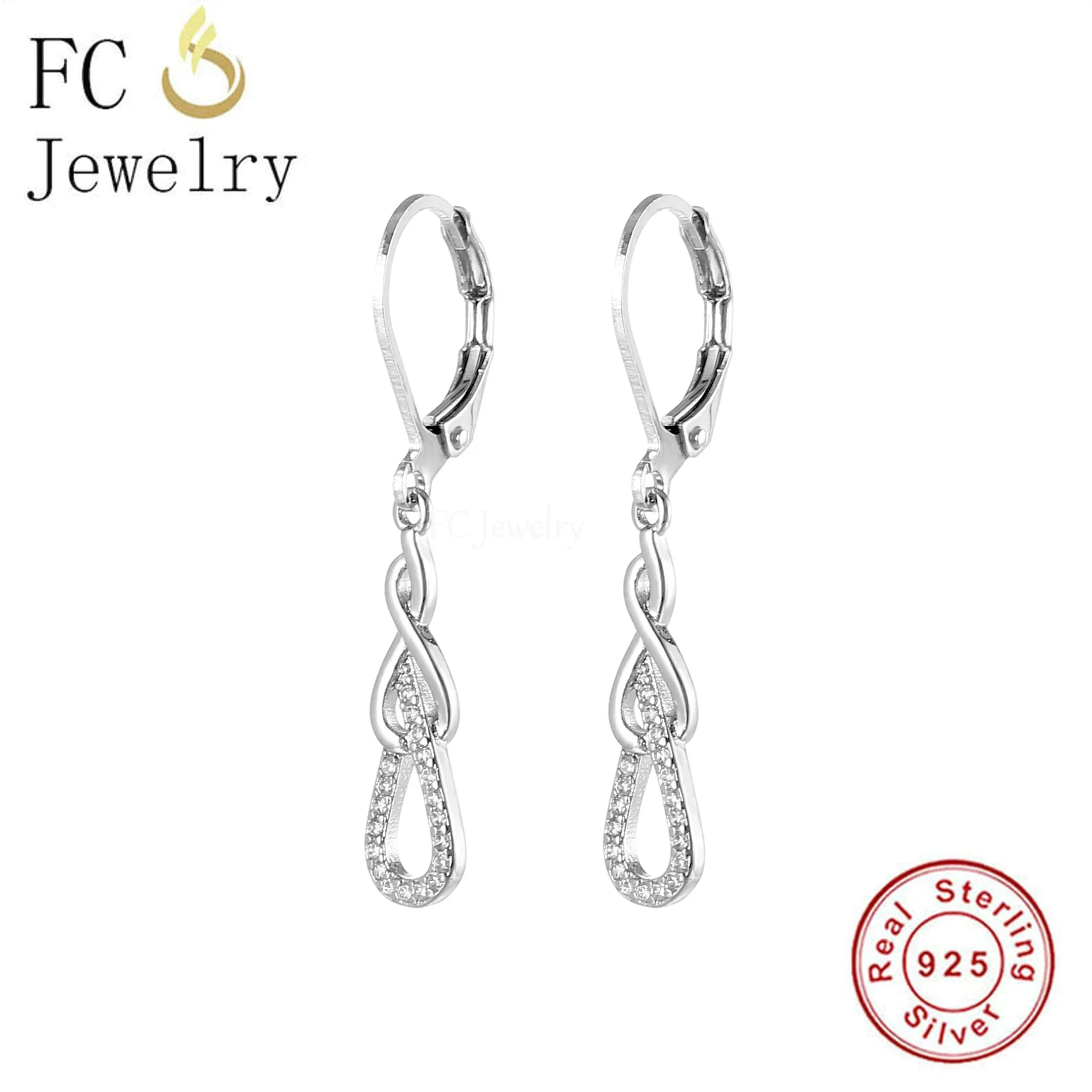 Boucles d'oreilles créoles hypoallergéniques en argent regardé 925 pour fille, Extron Love Huggies, piercing, pendentif de fête Brinco