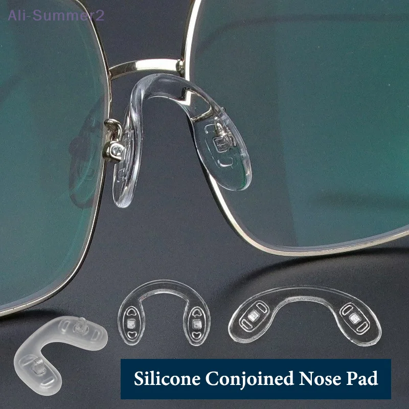 4 шт., нескользящие U-образные силиконовые носоупоры, ремонтные комплекты для очков, удобные мягкие и дышащие аксессуары для очков
