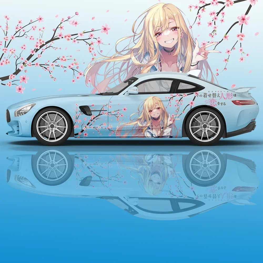

My Dress-Up Darling аниме автомобильные наклейки боковая графика аксессуары для модификации автомобиля обез гоночная упаковка декоративные наклейки