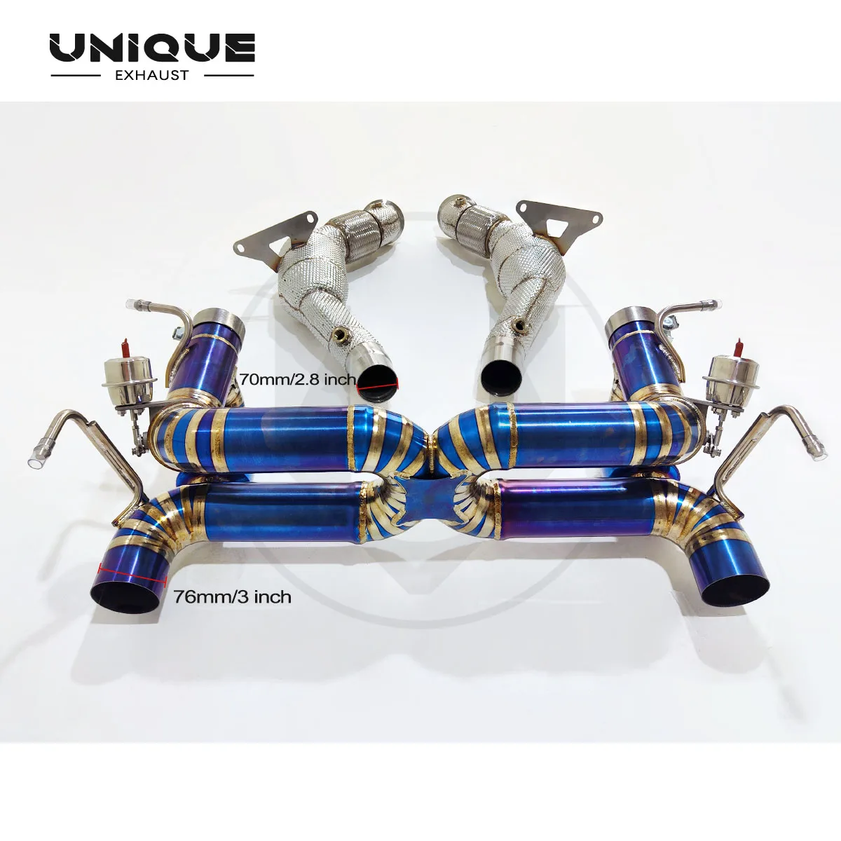 

УНИКАЛЬНАЯ выхлопная труба с полным титановым клапаном Ferrari 488, 3,9 т, высокопроизводительная выхлопная труба для выхлопной системы