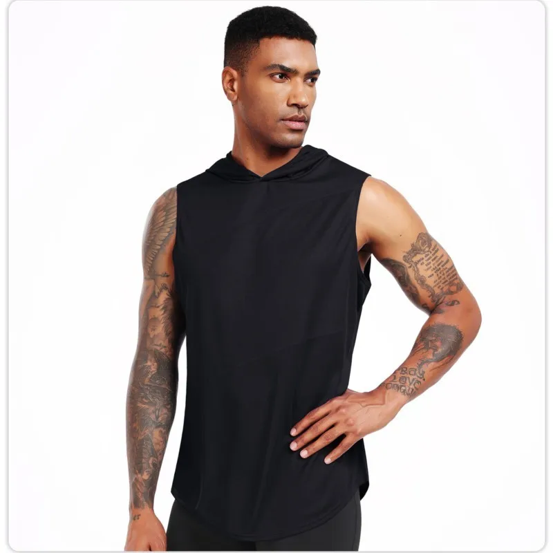 Men's Outdoor Running Fitness T-shirt Hoodies Quick Dry Sport Shirt Men Top Gym Trainning Exercise Coat Male Sweater Clothes 506