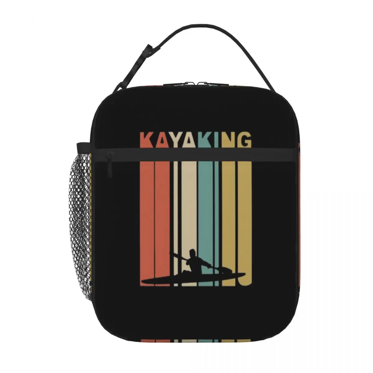 Hot Sale Kayaking Retro Zipper Closure Insulated Snack Tote Daily Snack Storage Insulated Lunch Bag