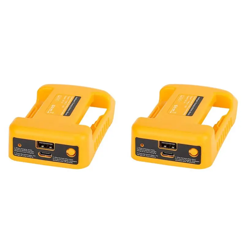 A36T-2X USB Adapter For 18V 20V Li- Battery With USB And Type-C DCB200 (Without Battery)