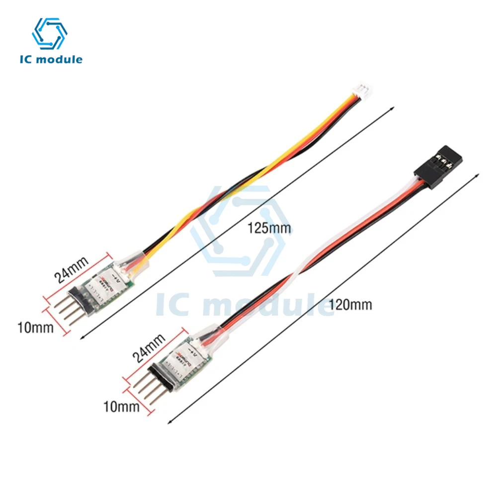 3CH LED Lamp Light Controller Switch Panel System Turn on/Off JR/ZH1.5 Plug for RC Mini Car Vehicle Fixed Wing Aircraft