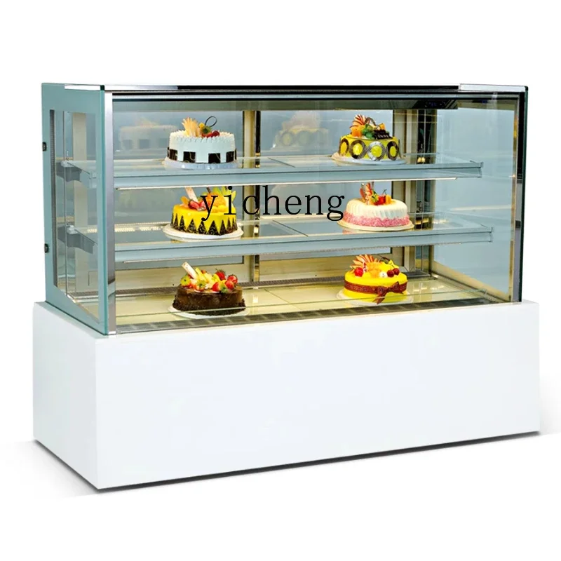 Pastry Dessert Bench Top Cabinet Fresh Chocolate Display Cabinet Right Angle Cake Baking Commercial Air Cooling