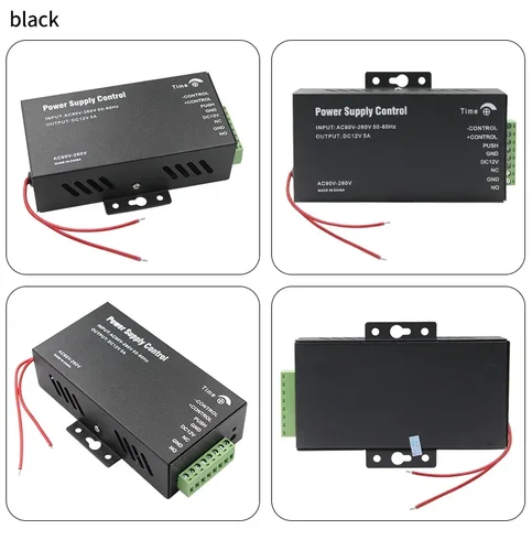 Imagen 2 del producto Interruptor de fuente de alimentación de Control de acceso DC 12V 5A AC 110V-240V adaptador de proveedor de fuente de alimentación de entrada para acceso al sistema de videoportero