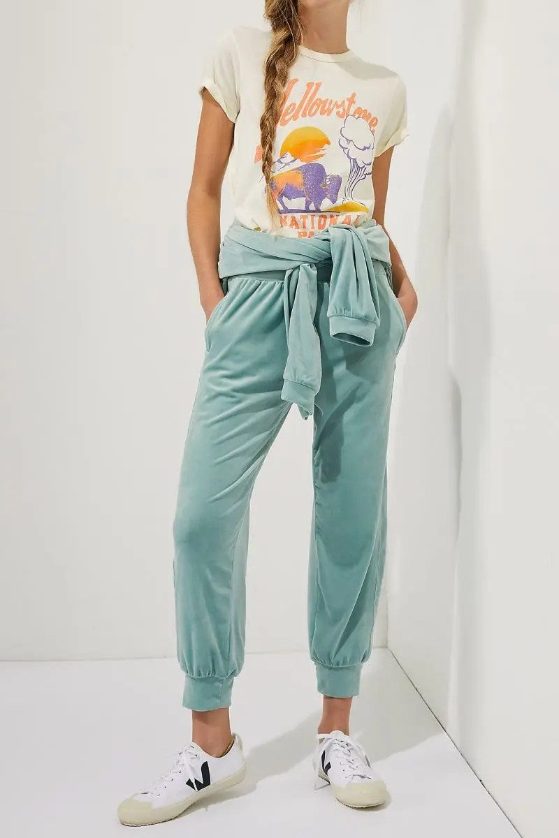 Samt frauen jogginghose mit alter