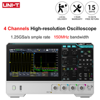 UNI-T Oscilloscope UPO1154HD UPO1082HD 2/4 Channels 1.25GSa/s High-Resolution Osciloscopio 80/150MHz Bandwidth 12-bit ADC Sampe