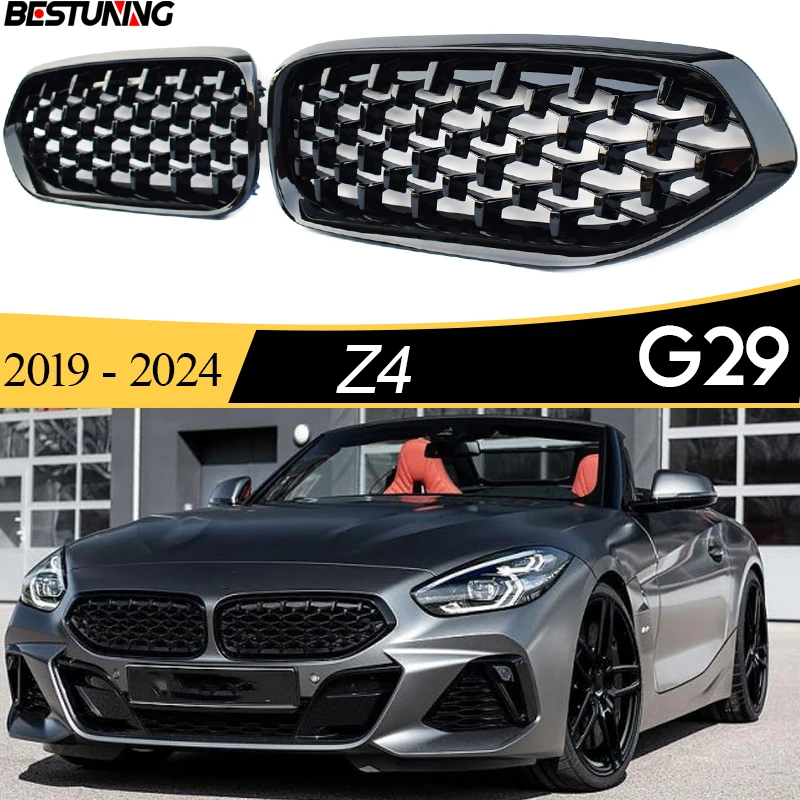 

Great-fit Glazing Black Replacement Front Kidney Radiator Grill For BMW Z4 G29 2019 - 2024 Roadster M40i sDrive 25i