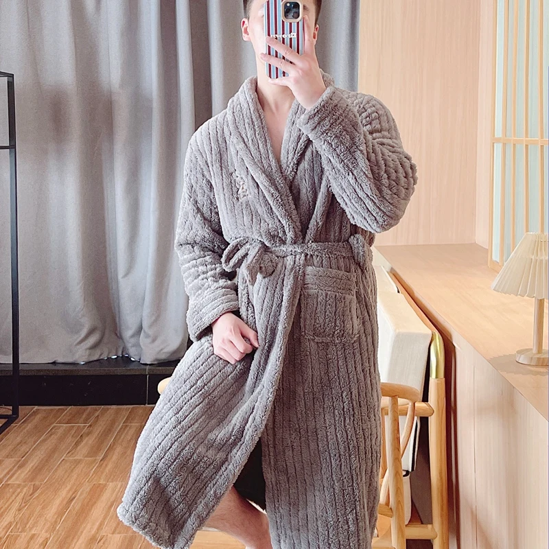 Men's robe - bunny khaki