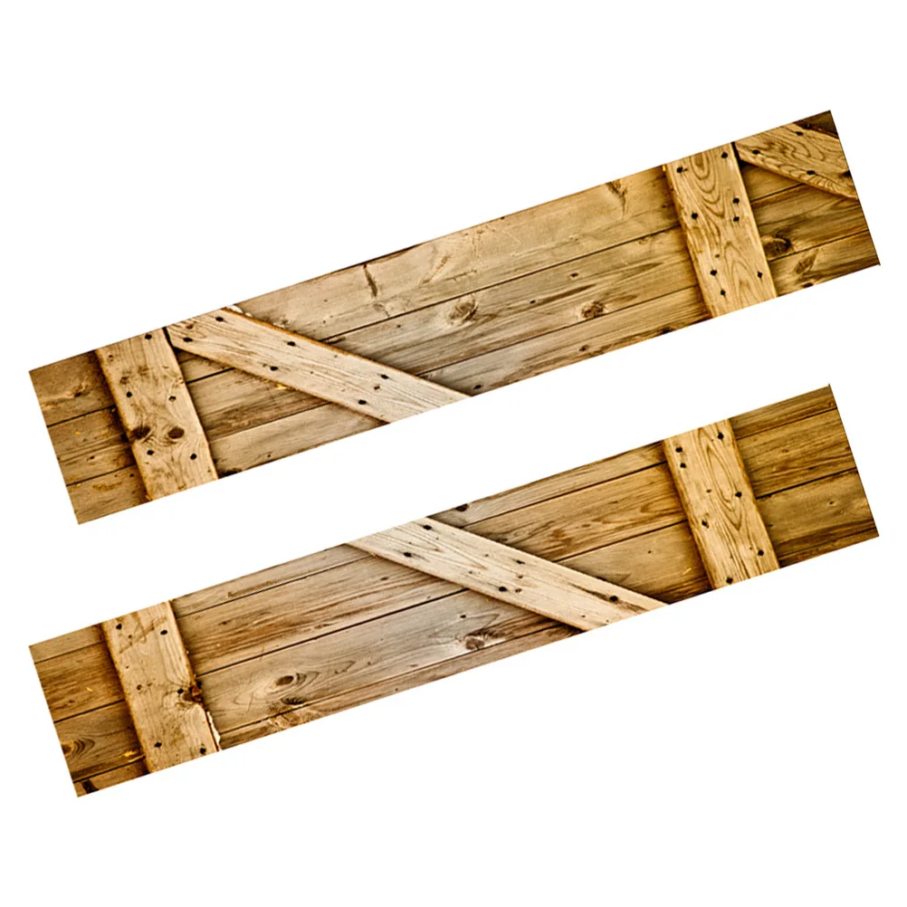 

Retro Decorative Door Stickers PVC Waterproof Wall Art Self Adhesive Bedroom Home Multifunctional 3D Decals Sticker