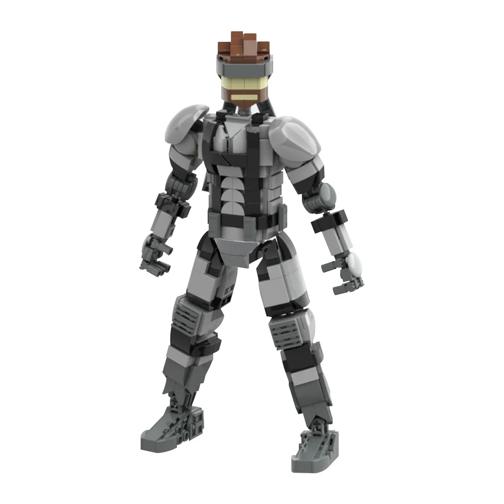 Klocki Gobricks MOC Metal Gear Solid Mechaniczne Roboty Model Solid Snake Bricks DIY Zabawka do Składania Prezent dla Dzieci