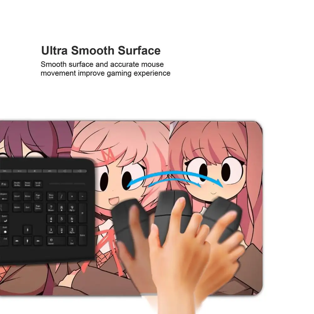 DDLC D-Doki L-Literature Mouse Pad Keyboard Mousepad lauge 1200X600 mm Desk Mat PC Gamer Office Carpet Home Table pad