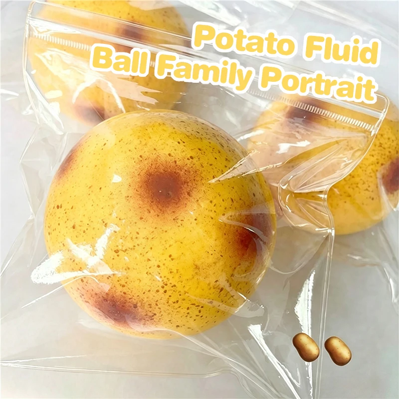 Giant Potato Fluid Stress Relief Ball Sensory Toy Soft Slow Rebound Keychain Pendant Soothing Autism Anxiety Restlessness Toy